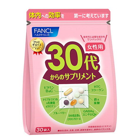 Fancl Complex vitamins for women over 30 years.