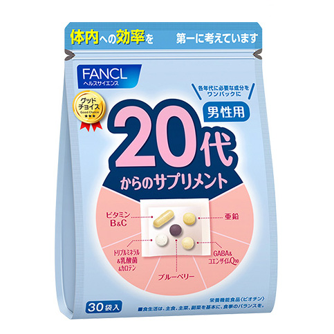 Fancl Complex vitamins for men over 20 years.