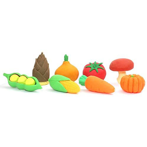 Красочные ластики Vegetable от японской компании Iwako.