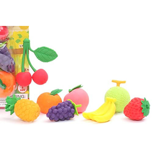 Iwako Colorful erasers Fruits.