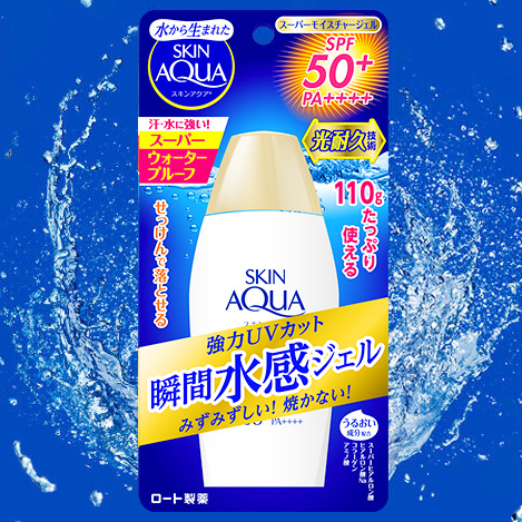 Увлажняющий санскрин ROHTO Skin Aqua Super Moisture Gel (SPF 50+/PA++++).