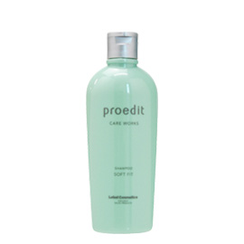 Acid gentle shampoo for beautiful hair Lebel Proedit Shampoo Soft Fit, 300mL