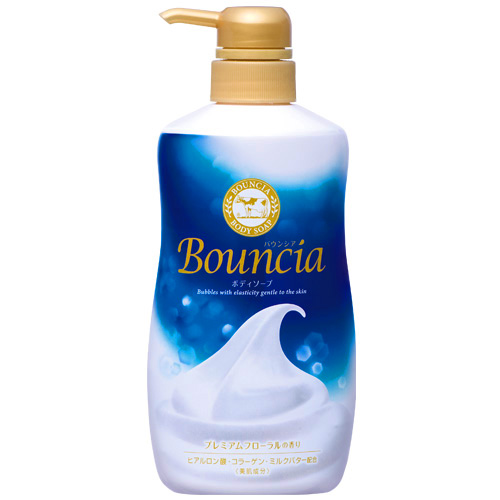 Гель для тела Bouncia Premium Floral (сменный блок) от японского производителя COW SOAP.