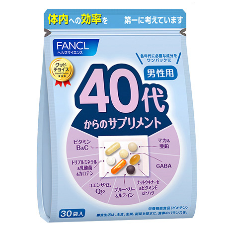 Fancl Complex vitamins for men over 40 years.