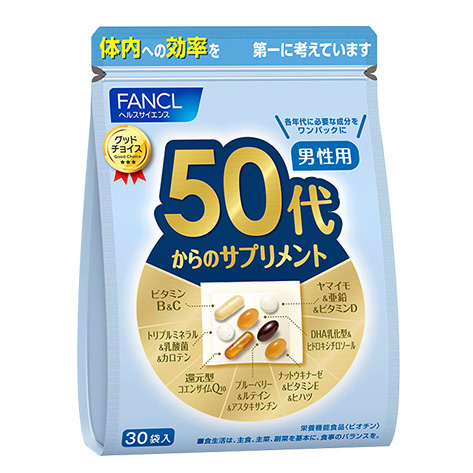 Fancl Complex vitamins for men over 50 years .